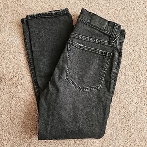Madewell Charcoal Straight Leg Jeans